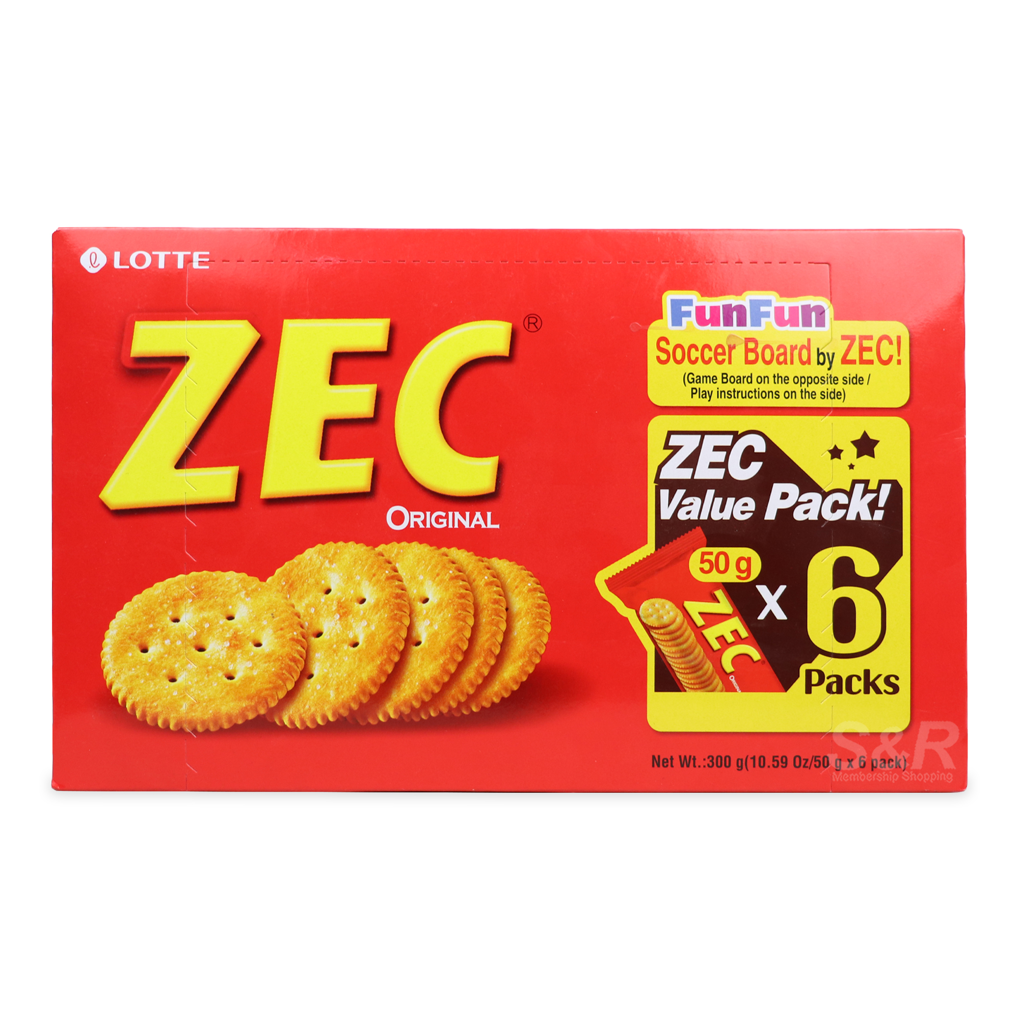 Lotte ZEC Original Crackers 6pcs